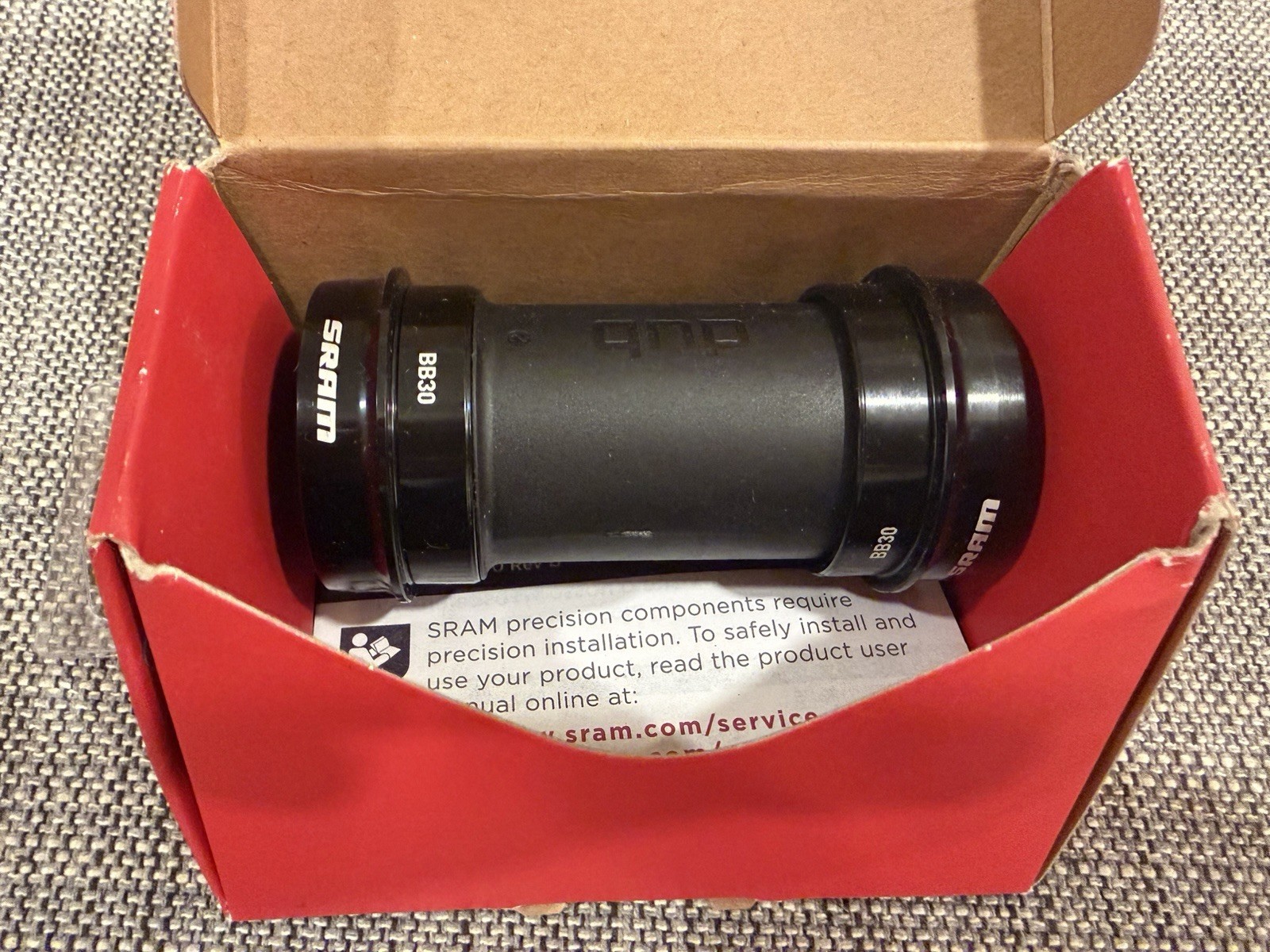 SRAM DUB BB30 Bottom Bracket 68/73mm Road MTB Black 00.6418.017.000