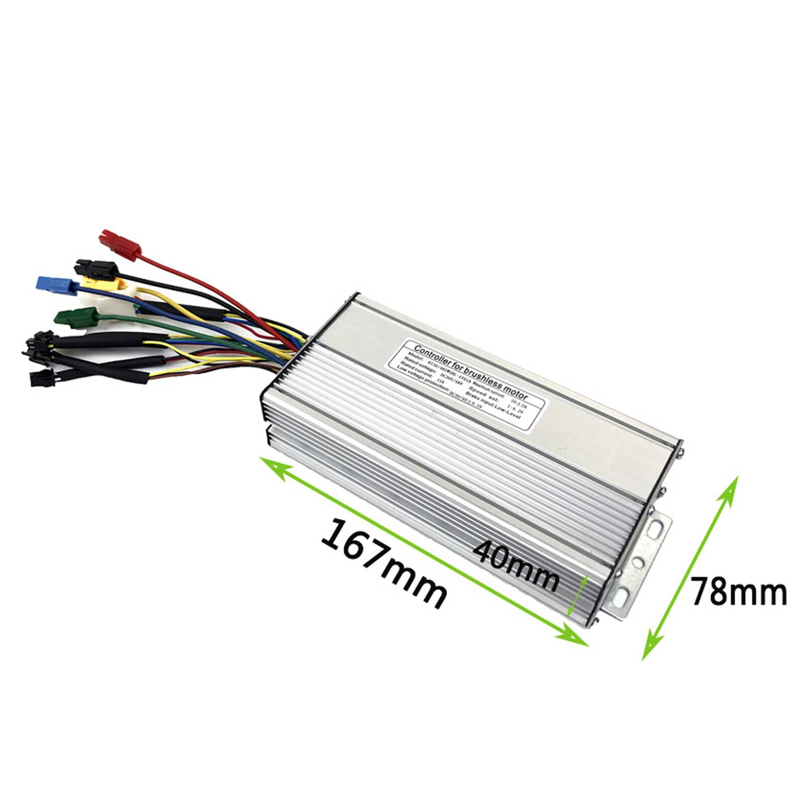 KT 30A DC 36V 48V 1500W Brushless DC Sine Wave For Ebike Controller Regenerative