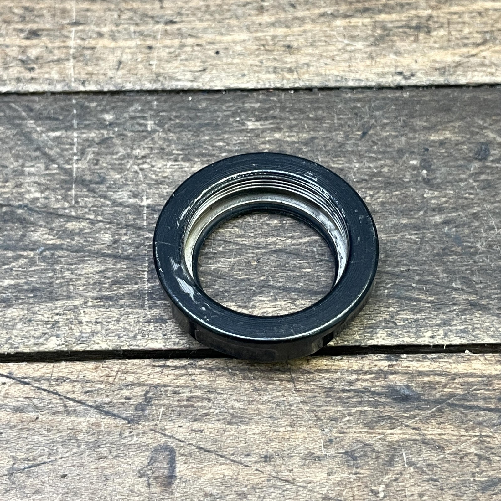Vintage Tioga Avenger Oversize 1 1/8 Threaded Headset Top Locknut Black NOS