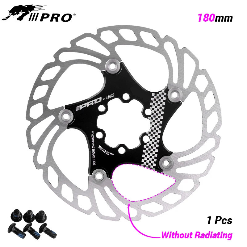 MountainBike MTB DH 6inch 160/180/203mm Cooling Disc Heatdissipation Brake Rotor