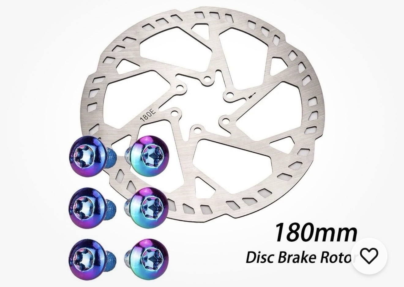 180mm rotor 6 bolt . Open Box Unbranded