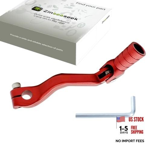 Gear Shiftermm 155mm Folding Shift Lever for Motorcycle Dirt Bike 119 QS-Red
