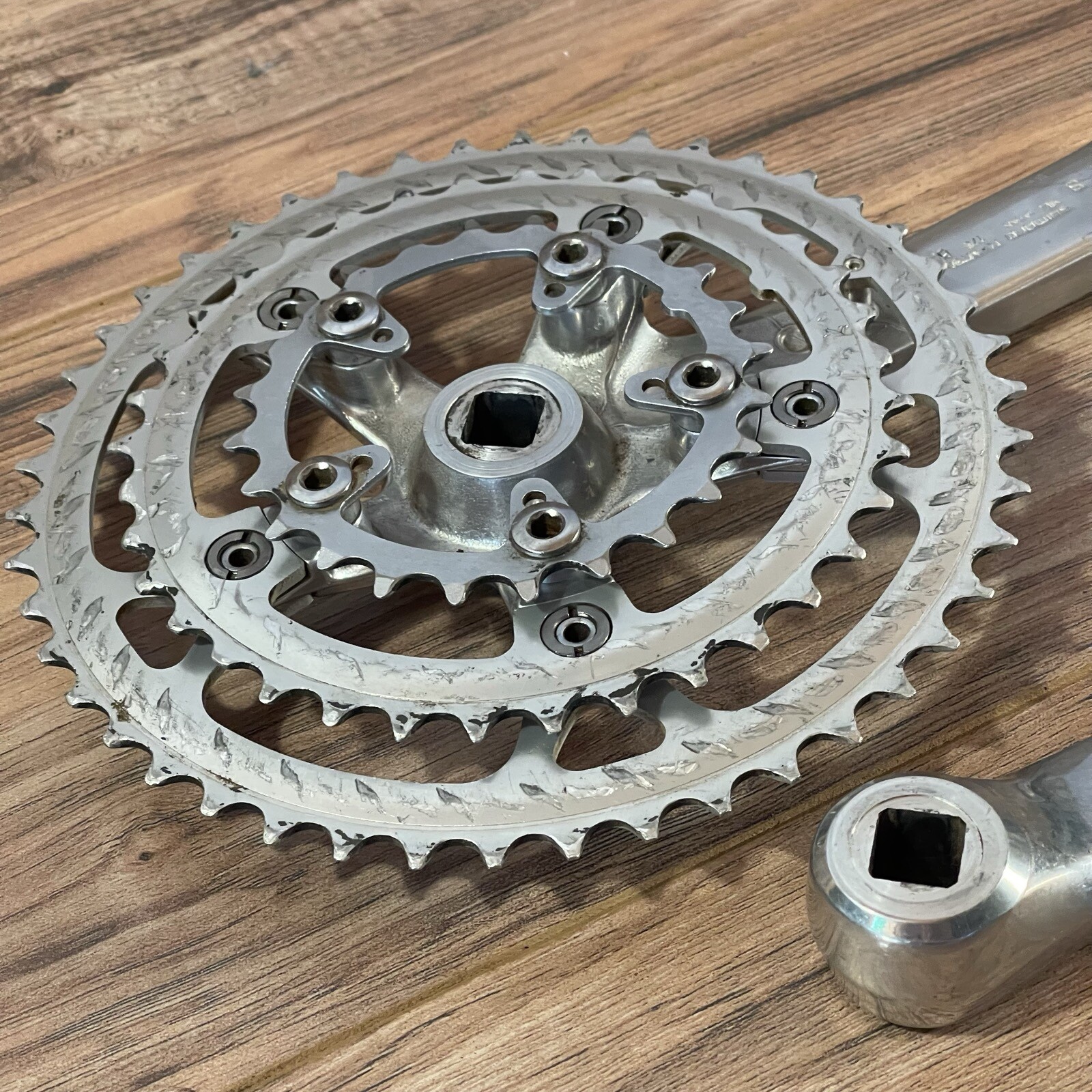 Vintage LOW MILEAGE Shimano Deore FC-MT60 Crankset 175 46 / 36 / 24 Triple