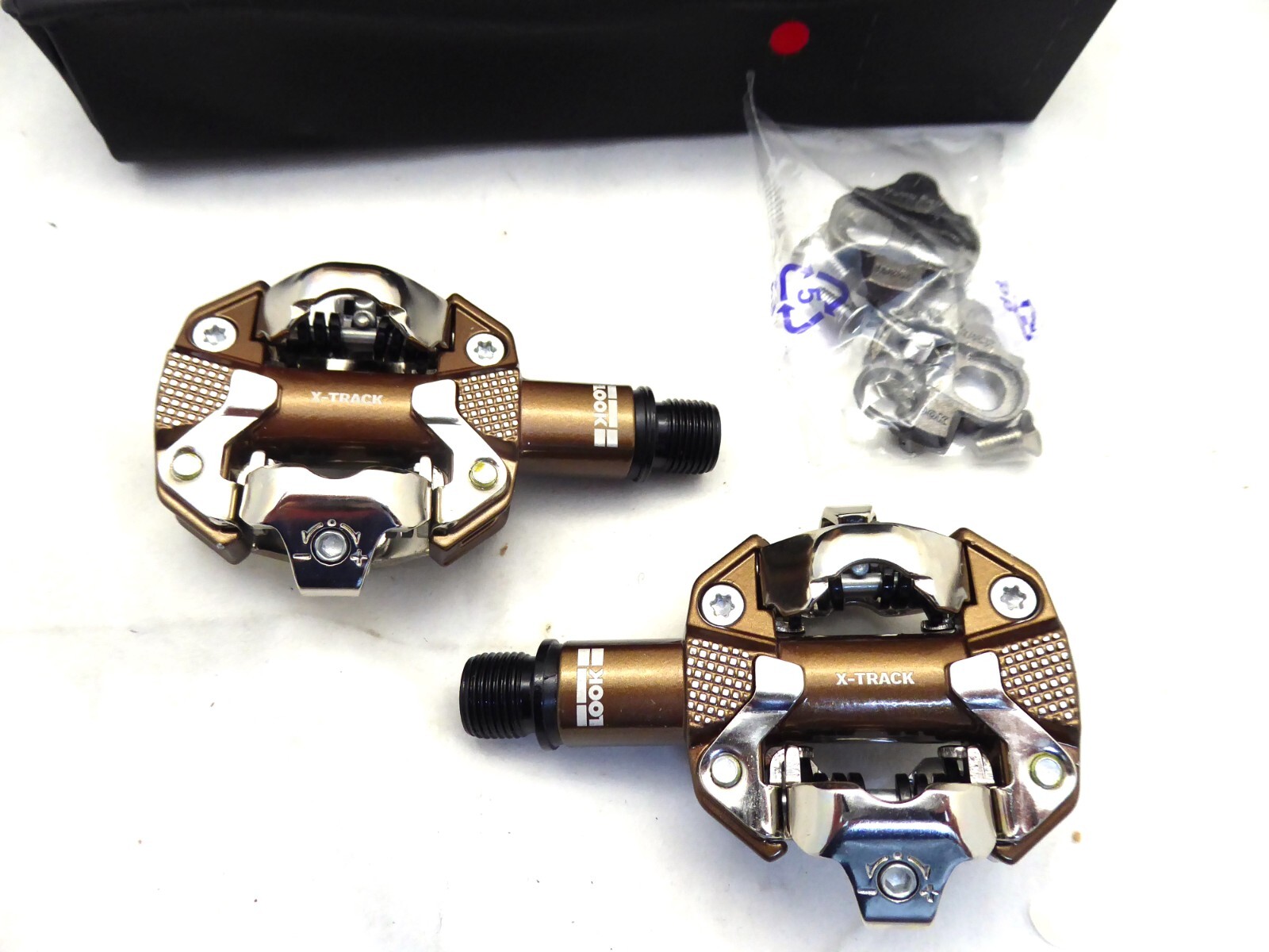 LOOK X-TRACK Pedals – Dual Sided Clipless, Chromoly, 9/16″, Gravel Limi Edition