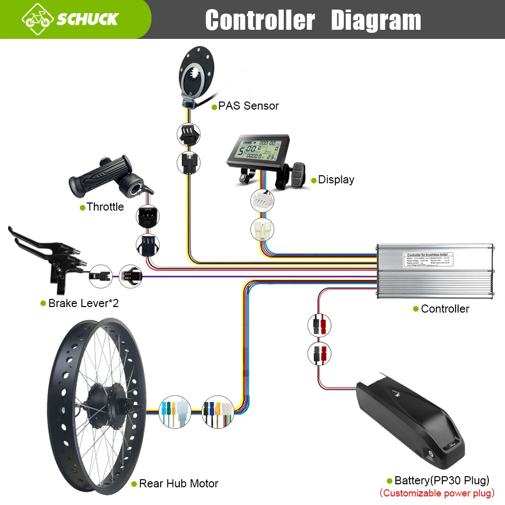 Snow E-bike 48V 750W 20 24 26inch Fat Tire Brushless Gear Rear Rotate Hub Motor
