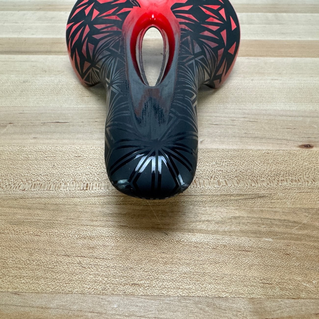 Supacaz Ignite 7x7mm Titanium Alloy Rails 143mm Black/Red Bike Saddle 251g