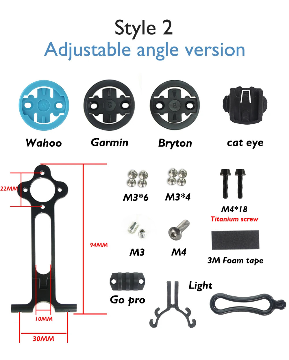 Road / Mountain Bike Carbon Stem 6° 12° 17° 60-120mm Fork Clamp Diameter 31.8mm