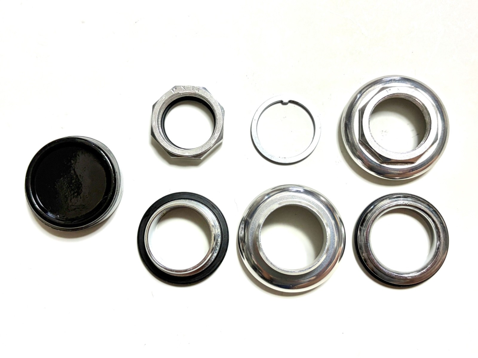 NOS Vintage Suntour Headset 1″ JIS 27.0/30.0mm Aluminum Alloy Steel Japan