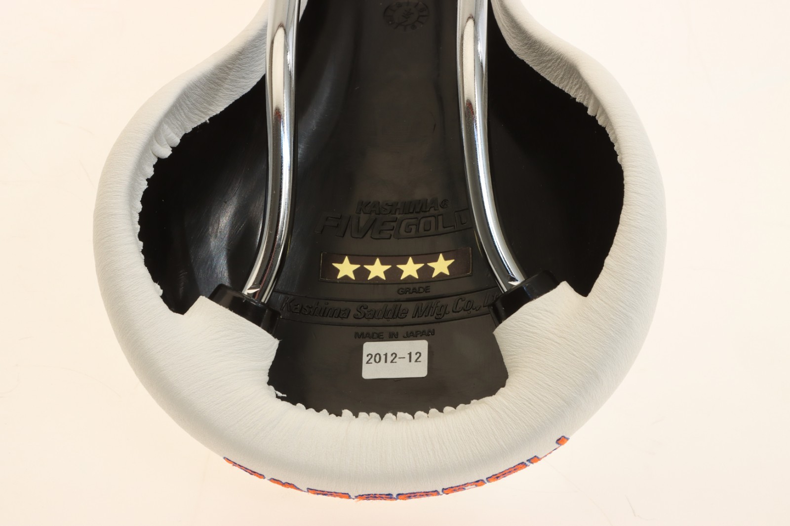 Kashimax x Nagasawa NK-1/AE Leather Padded Saddle LIMITED EDITION White NEW NOS