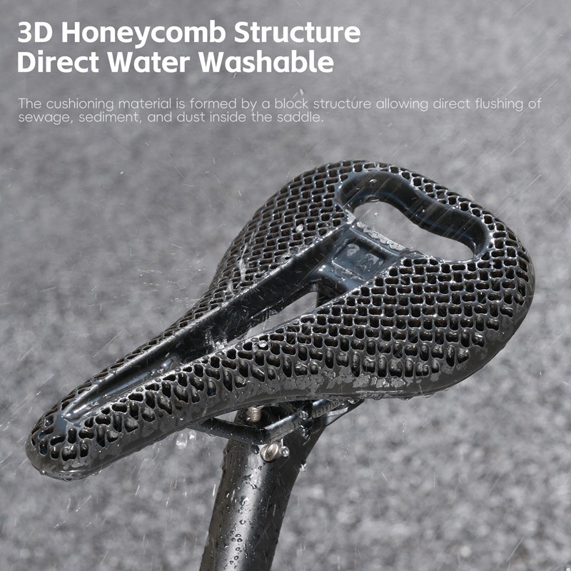 WEST BIKING Bicycle Saddle 3D Printed Honeycomb Cycling Road Bike Seat Cushion