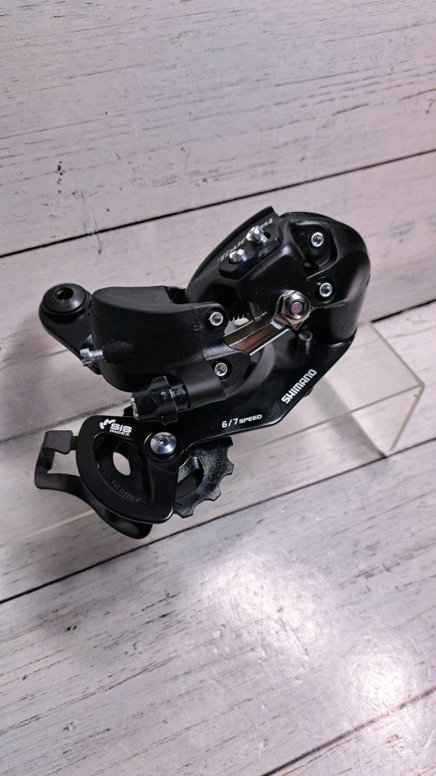 Shimano Tourney TY300 6/7-Speed Rear Derailleur with Dropout Claw Hanger