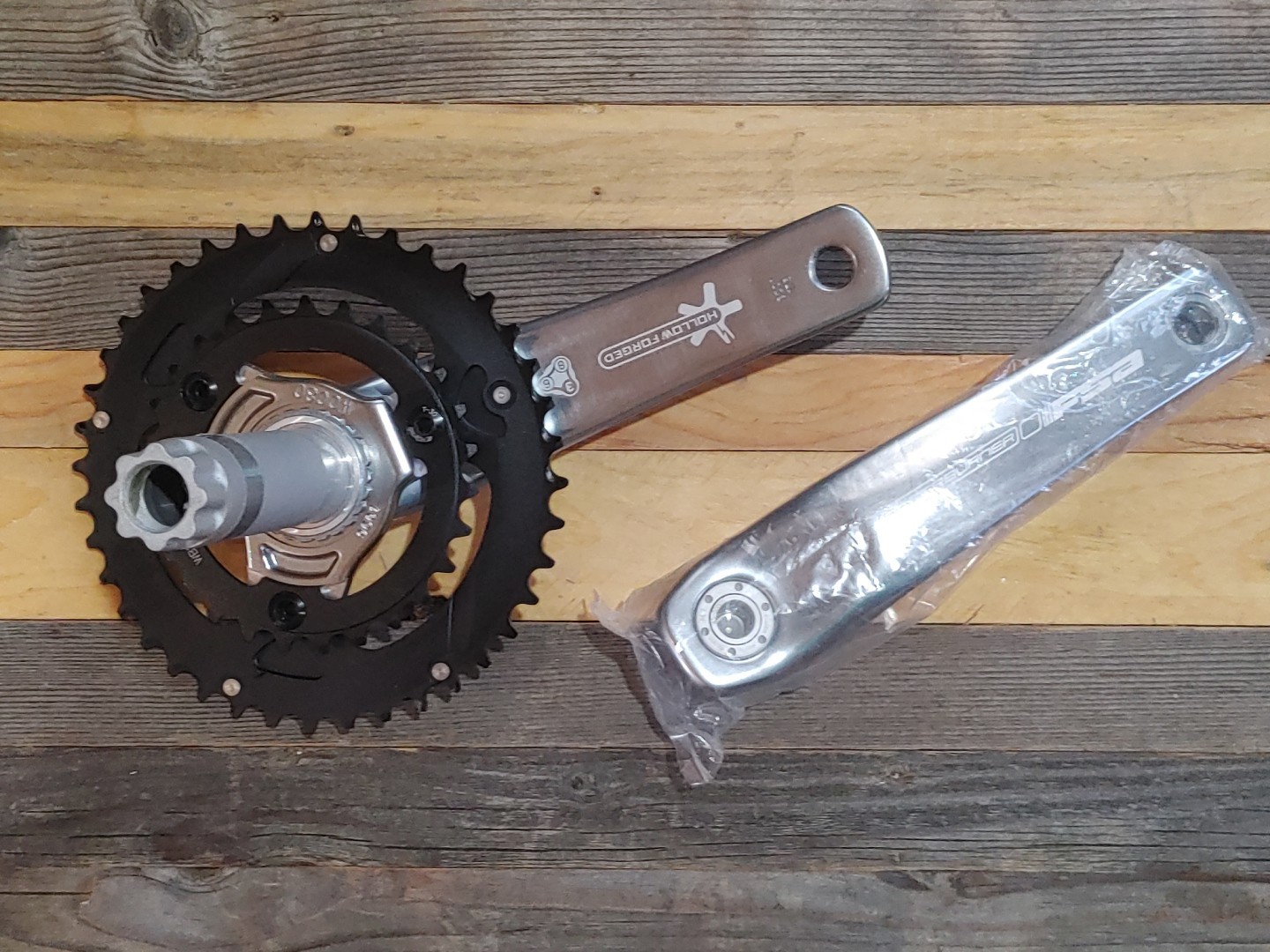 NOS FSA Afterburner Crankset 175 mm BB30 27/40T BCD 86 Hollow Forged Aluminum
