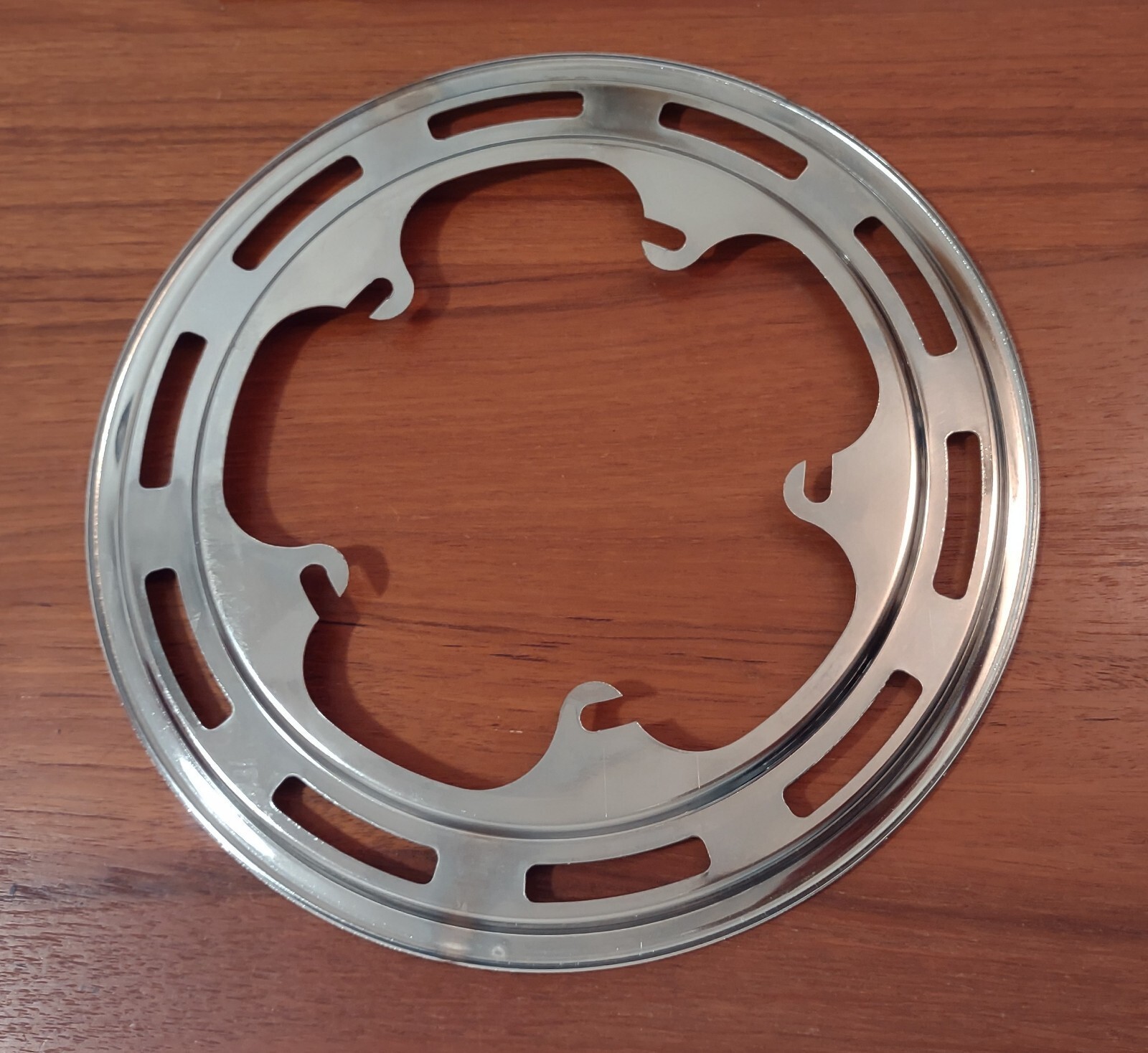 Nervar Road Bike Crank Crankset Chainring Guard Five Arm 128 BCD Chrome
