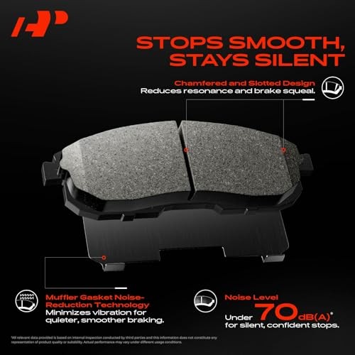 11.93 inch (303mm) Front Brake Rotors and Ceramic Pads Kit | Front Vented