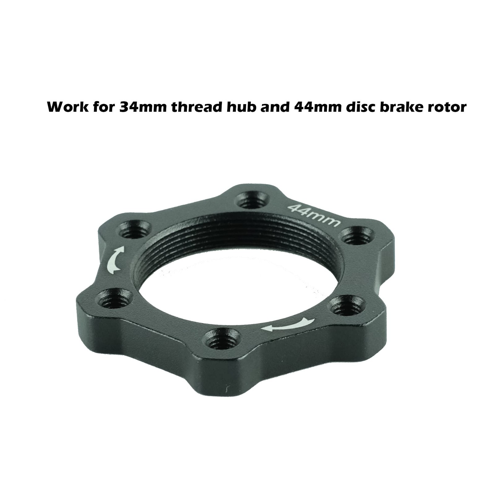 44MM Bike Freewheel Threaded Hubs Disk Disc Brake Rotor 6 Bolt Flange Adapter
