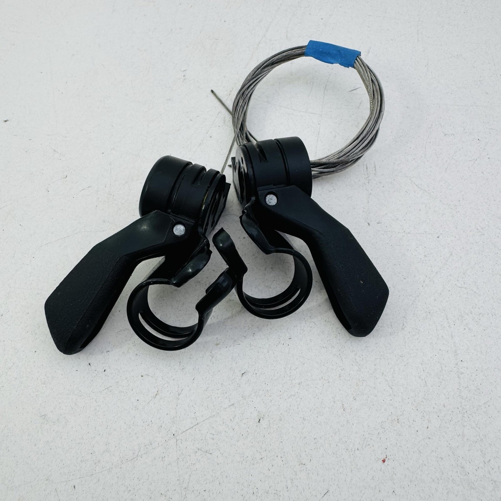 Vintage Shimano 200GS SL-M200 Trigger Shifters Set 6 Speed Black MTB Bike A43
