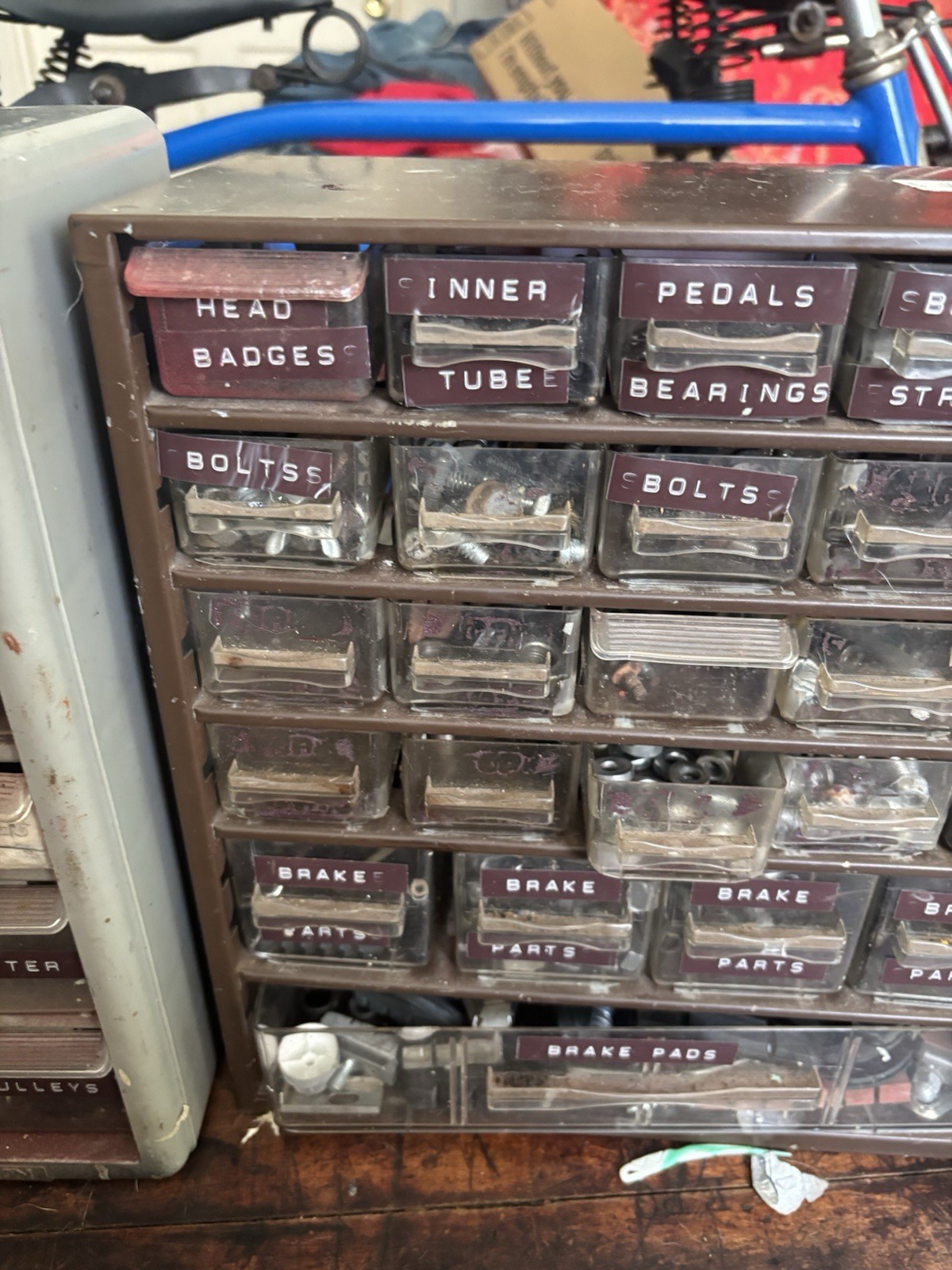 Vintage Bike Tinkerers Nut And Bolt Lot-Some Schwinn-Organizers Not Included