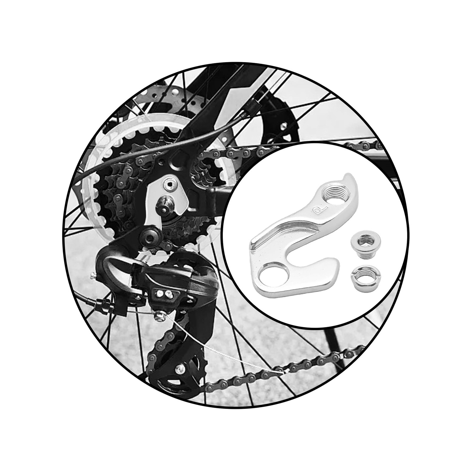Universal Derailleur Hanger Replacement Part for Most Bicycle Models