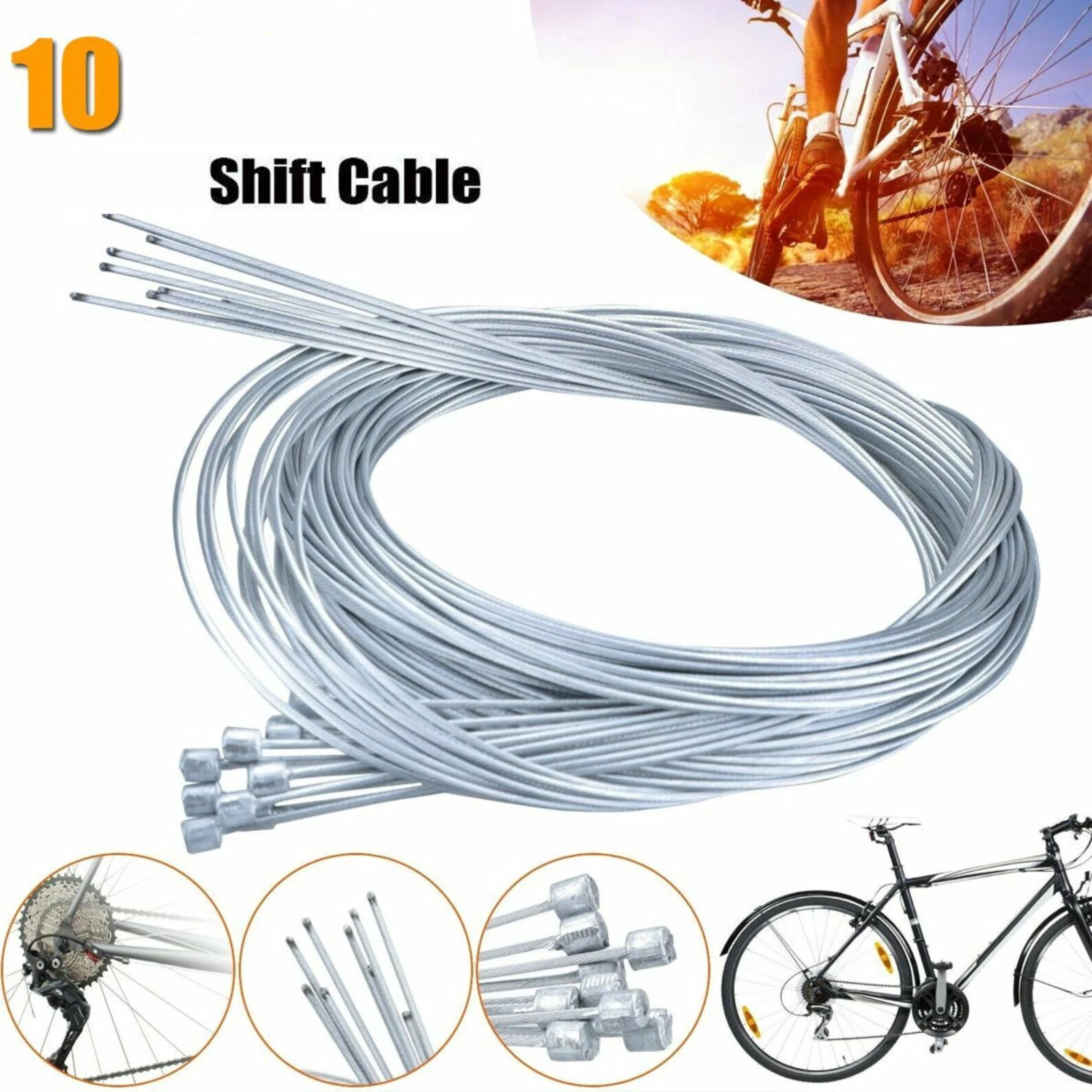Bicycle Shift/Brake Shifter Derailleur Gear Stainless Steel Inner Cable Wire
