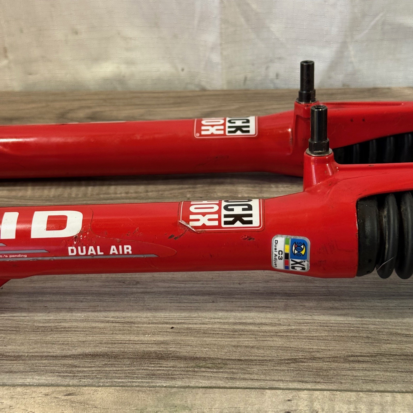 Rock Shox SID XC C3 Dual Air Red 1 1/8 Threadless 223mm SMALL OIL LEAK 26