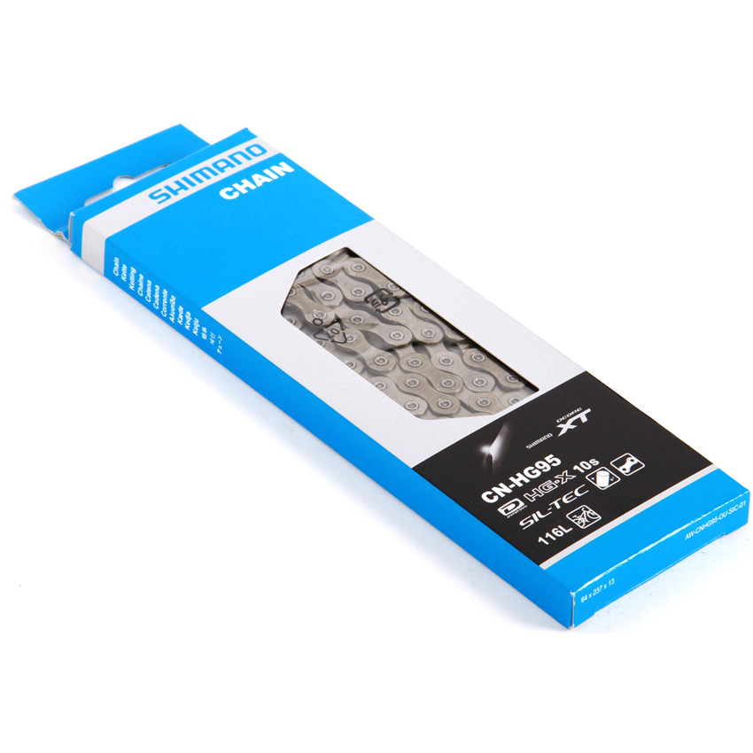 Shimano Deore XT 10-Speed Mountain Bicycle Chain CN-HG95 DynaSys Compatible HG-X