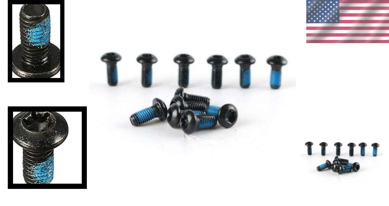 Durable M5x10mm Alloy Steel Bolts for MTB Disc Brake Rotors – 12 Pack