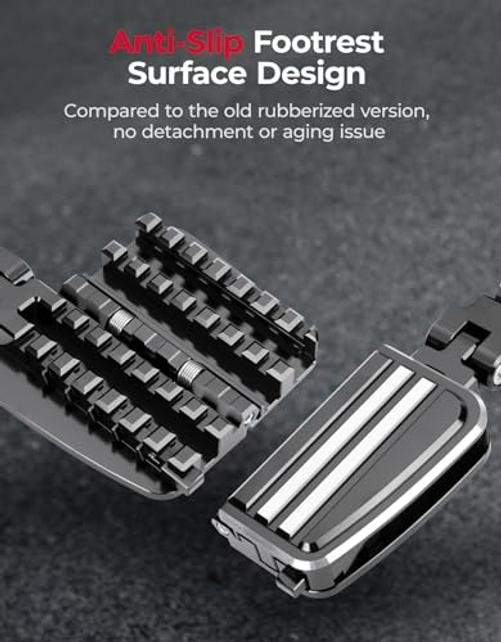 CNC Aluminum Highway Pegs with Expandable Heel 4.72″Lx4.30″Wx4.33″H Black