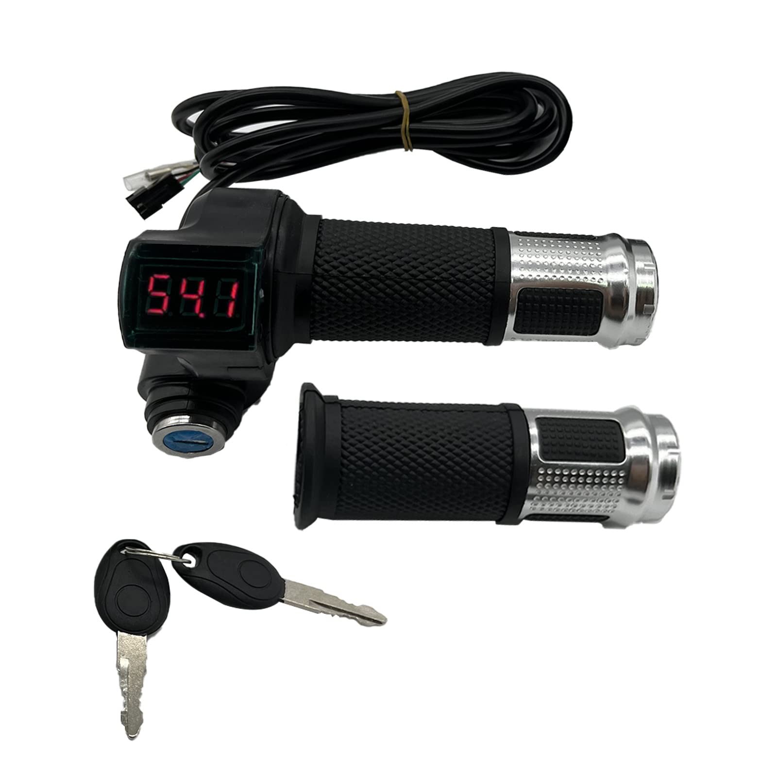 1 Pair EBike Throttle Grip,Electric Bicycle Scooter Twist Handlebar with LCD …