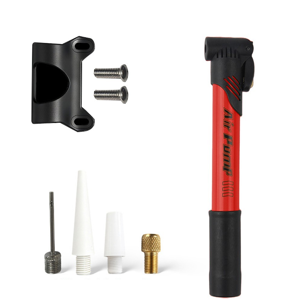 Compact Hand Bike Tire Pump Inflator for PV and For SV Valve with Bracket