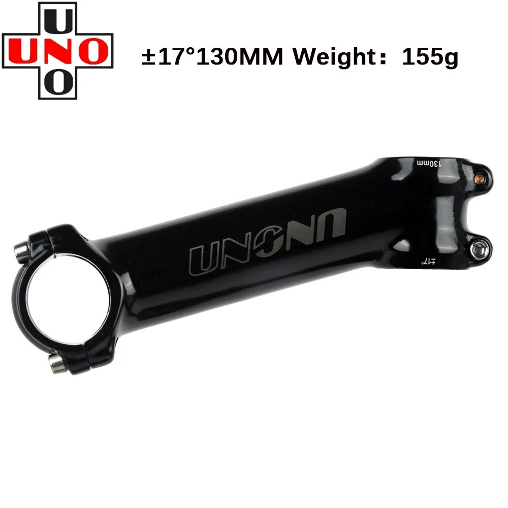 UNO Black Stem Bike Ultralight 7 17 35 Degree MTB Road Stem Fork 28.6 31.8mm