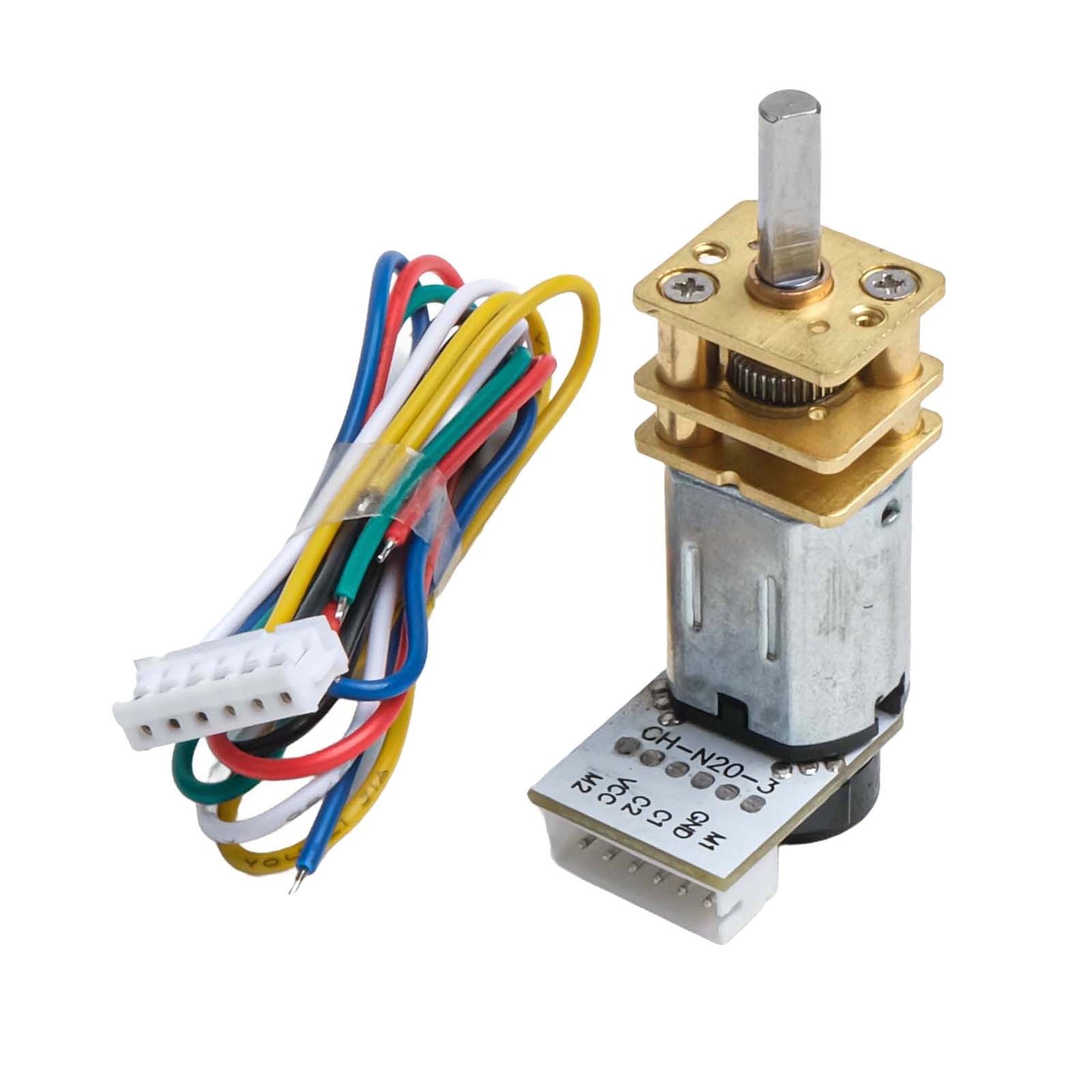 Encoder Equipped Metal Gear Motor for GA12 For N20 for DIY Applications