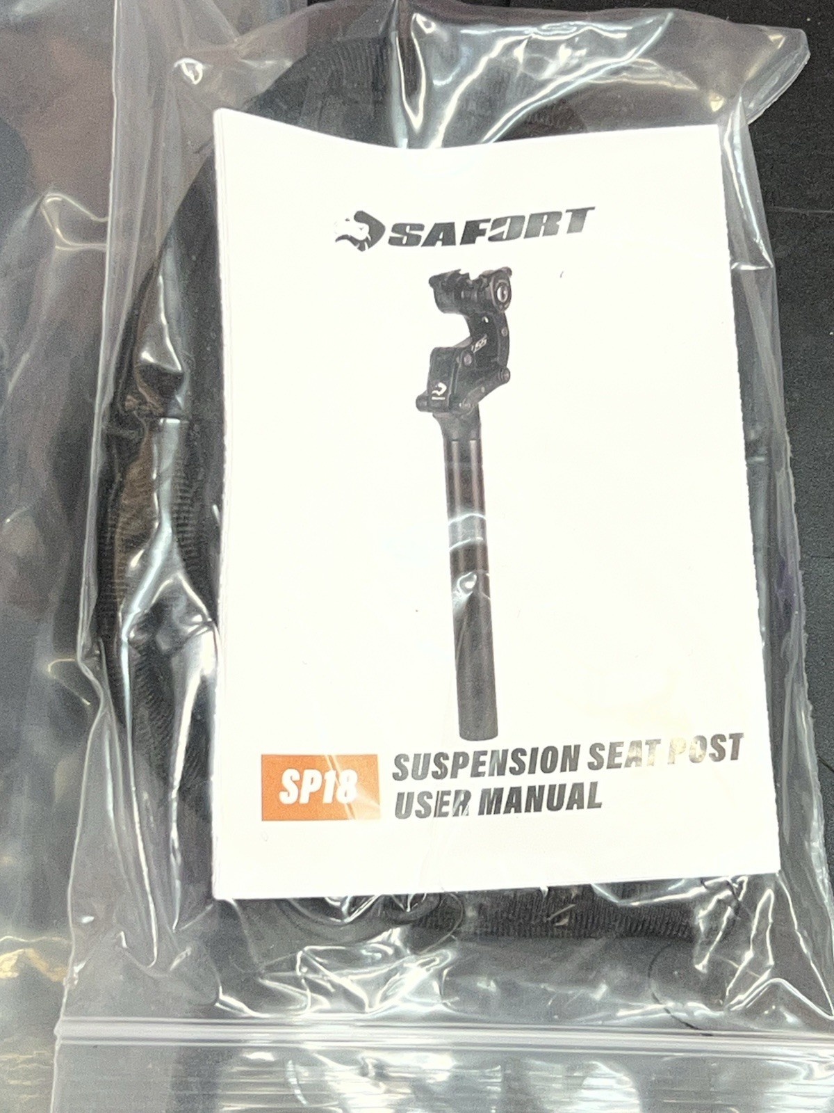 SAFORT SP18 Suspension Seatpost 30.9 x 365mm Aluminum Alloy Black MTB Bike