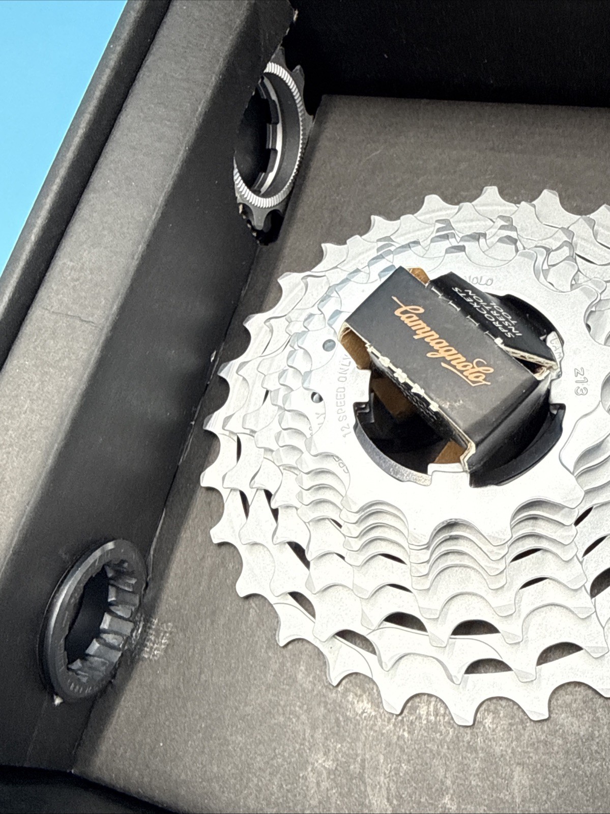 Campagnolo Super Record Cassette – 12 Speed, 10-27t, Silver NEW IN BOX MSRP $425