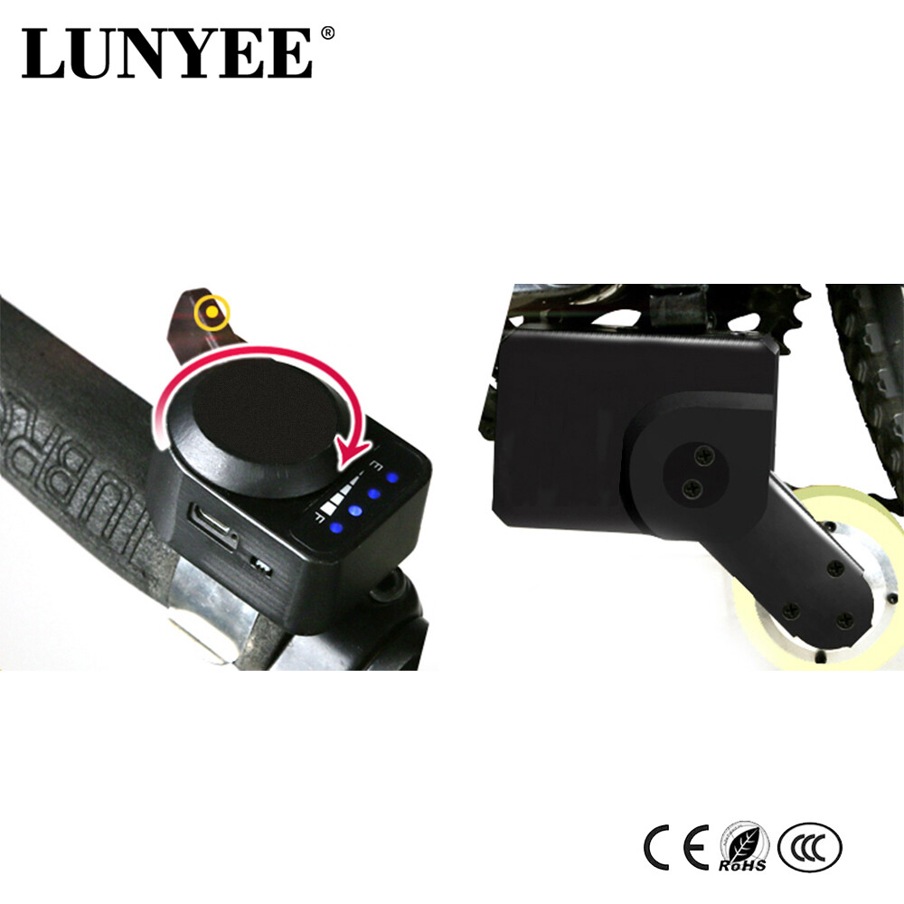 48V 7.8A 300W Bicycle Speed Booster Kit Friction Drive Electric Bike w/ Battery