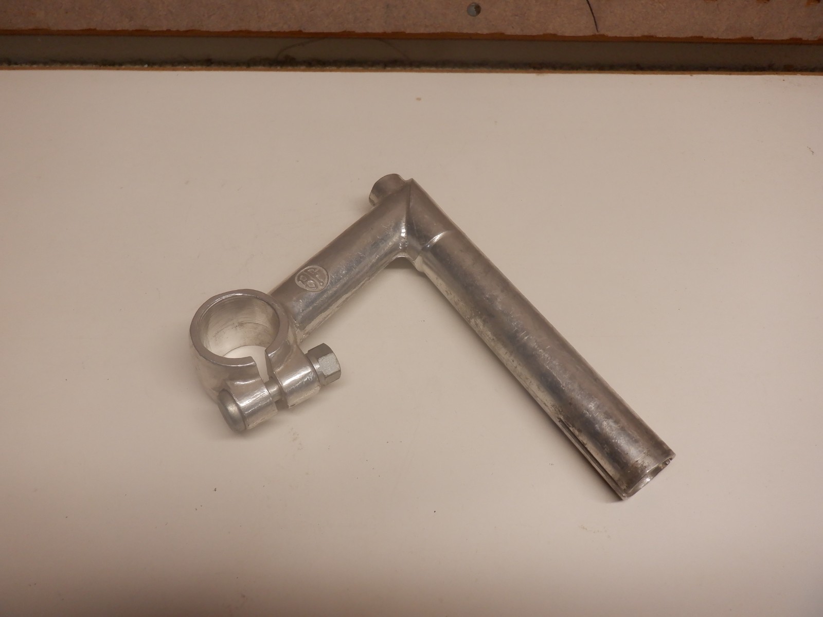 Vintage BF Belleri Francoi Stem -9 cm -22.0 -25.0 clamp -Silver -NOS «Take off»