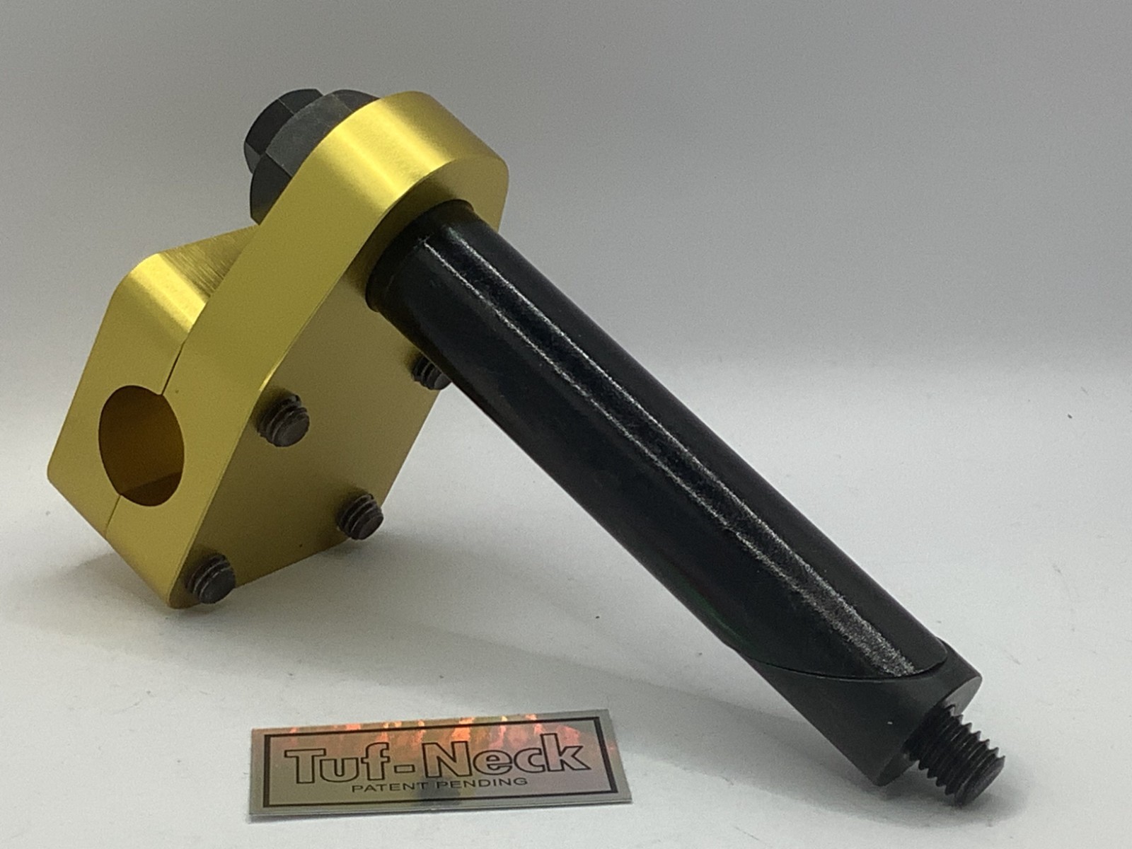 Gold 1″ Tuf-Neck Drunken Tiger Retro BMX Stem (20.6-21.1mm).