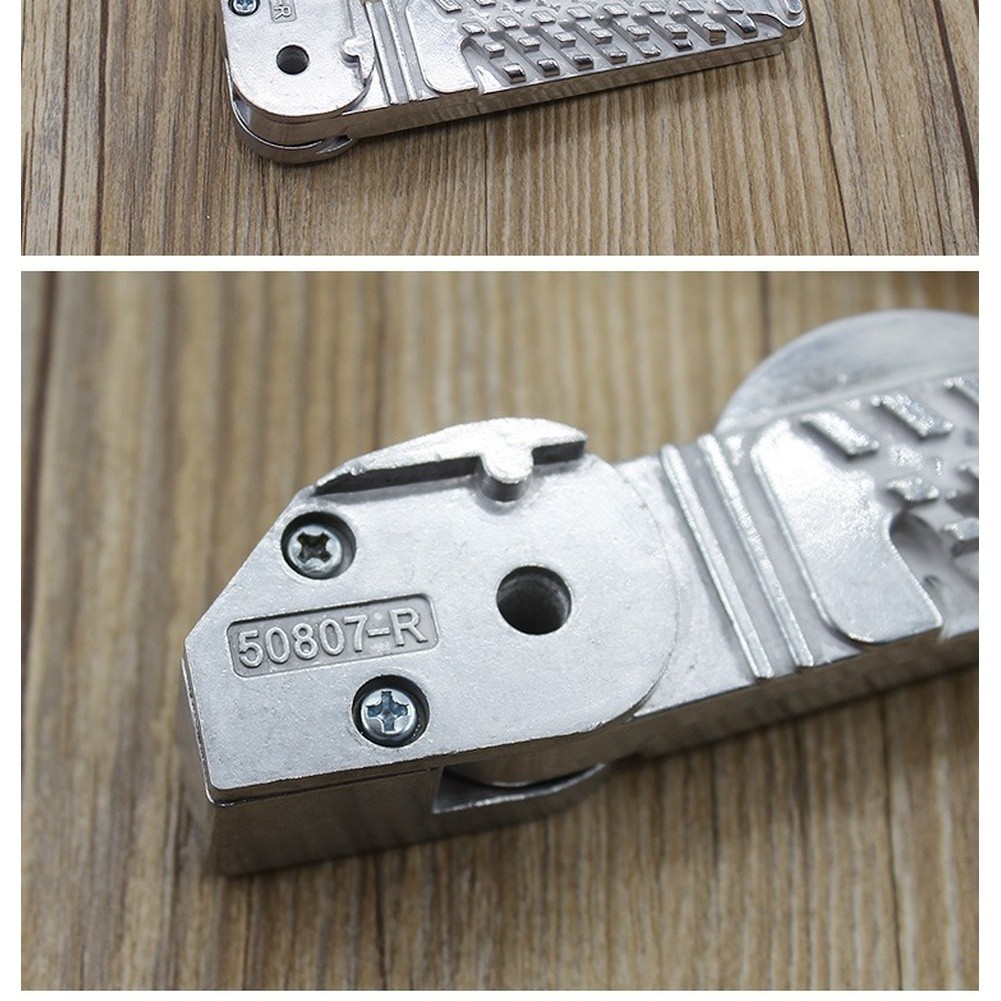 Folding Aluminum Rear Pedals for Motorcycle Footrest 12.5×4.5×2.3cm Silver