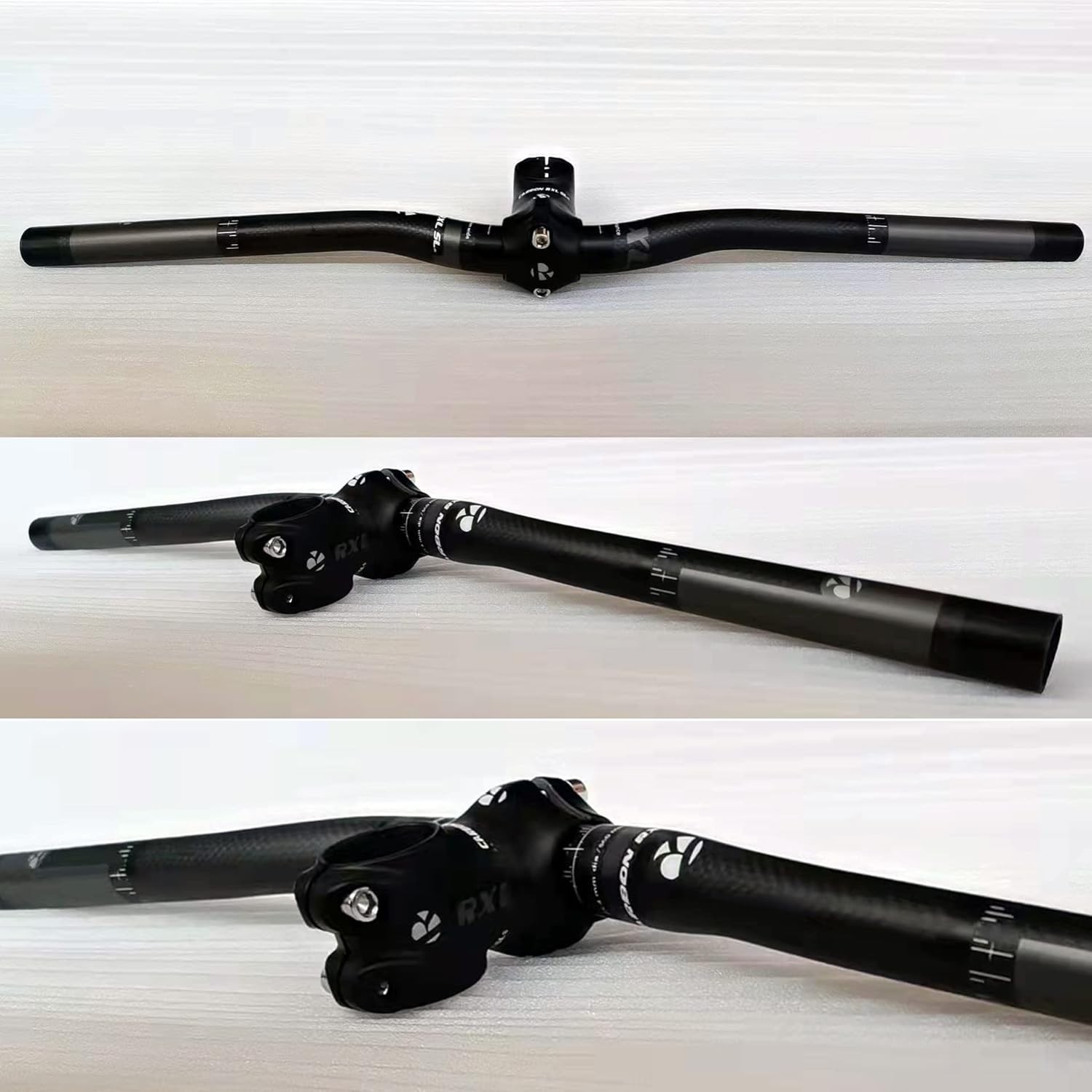 RXL 25.4 Carbon Fiber Bicycle Stem – Sleek 50mm Design for Mountain & Road