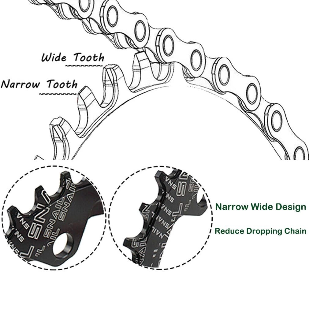 Narrow Wide Chainring 30T-52T for 1x Road, Mountain, BMX, Gravel, Ebike – Sprock