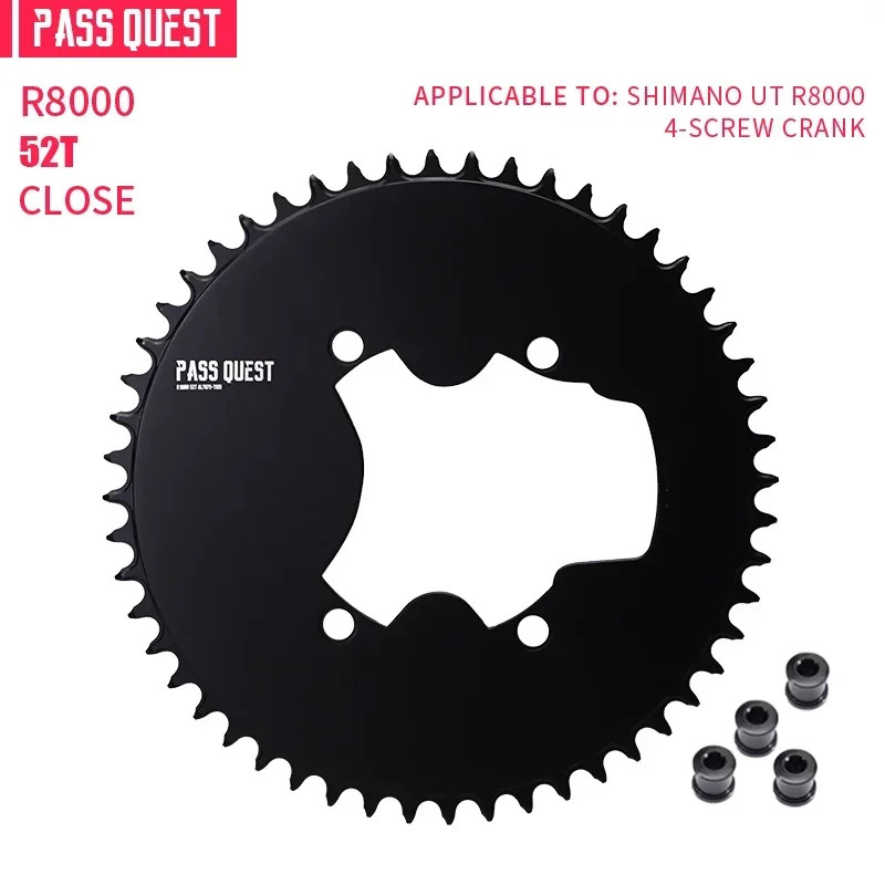 Narrow Wide Chainring for 110BCD 4 – Bolt AERO Compatible with 9/10/11/12 Speed