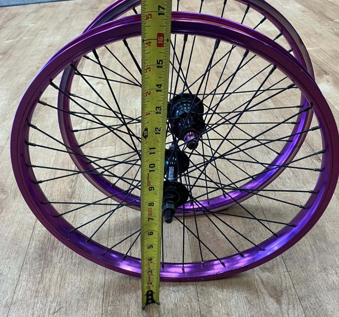 Nitrous 16″ Bike Rims – Front & Back Purple Eastern Bikes