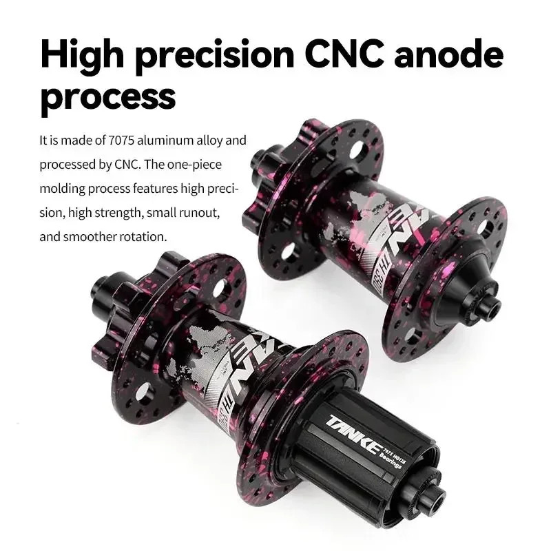 MTB 120 Click Hub 6 Bearing Bike Front Rear 32 36 Holes Disc Brake QR Bicycle Ma