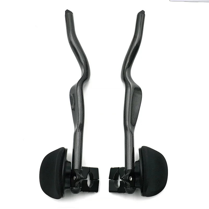 Carbon Fiber Bike TT Rest Handlebars 430mm 35 Degree Trial Triathlon Handlebar