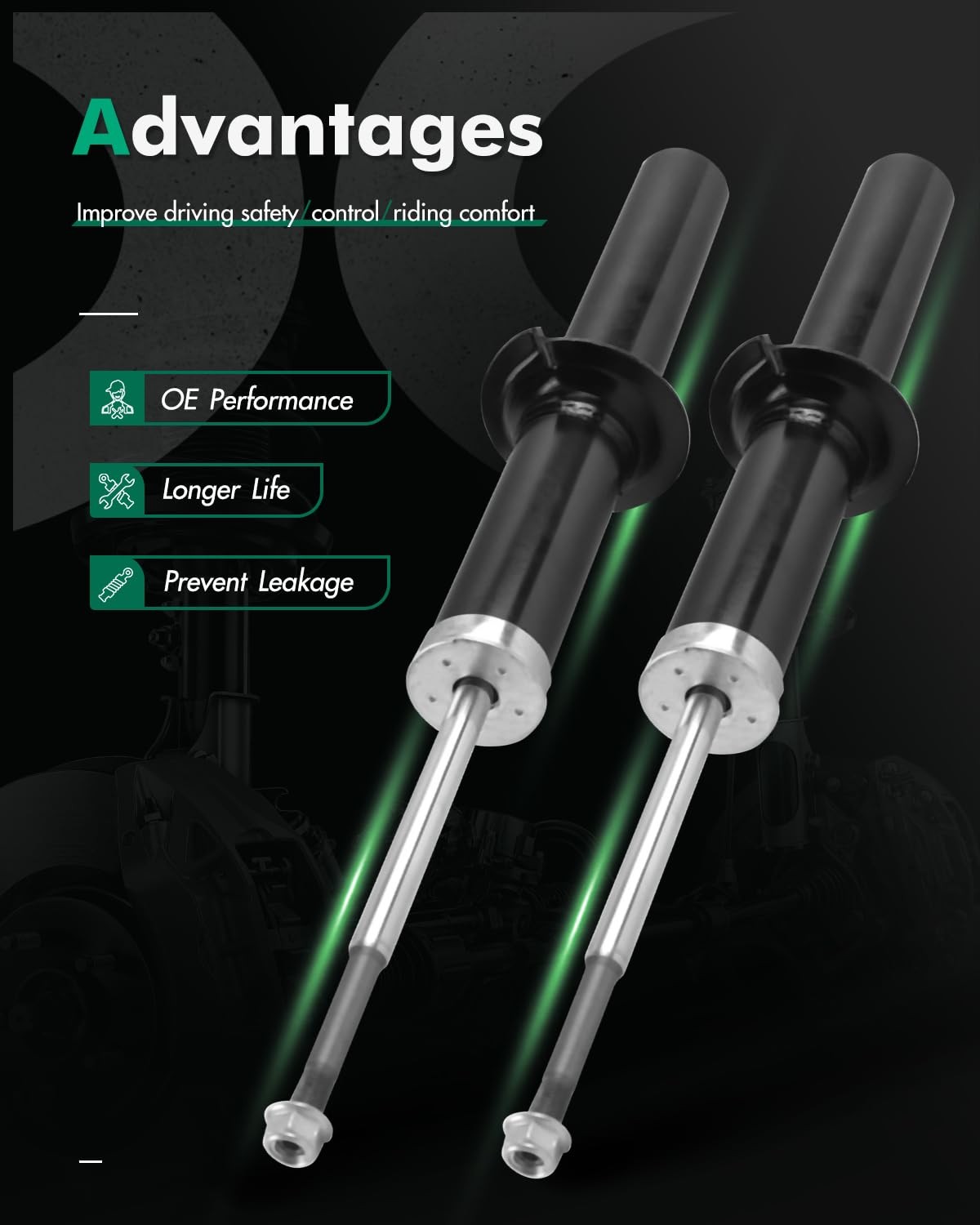 Scitoo Front Shocks Set Of 2 For Crv Shocks Absorbers And Struts Fits 1997 1998