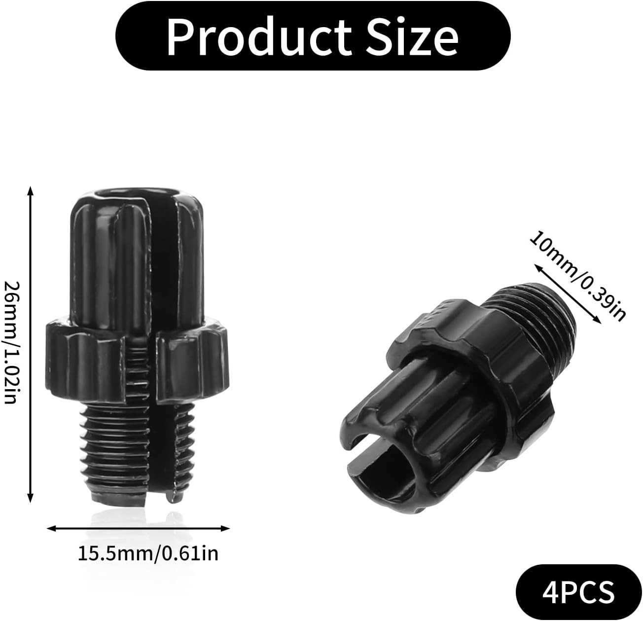 M10 Bike Brake Cable Screws – 4 Pack Aluminum Adjusters for Maximum Performance
