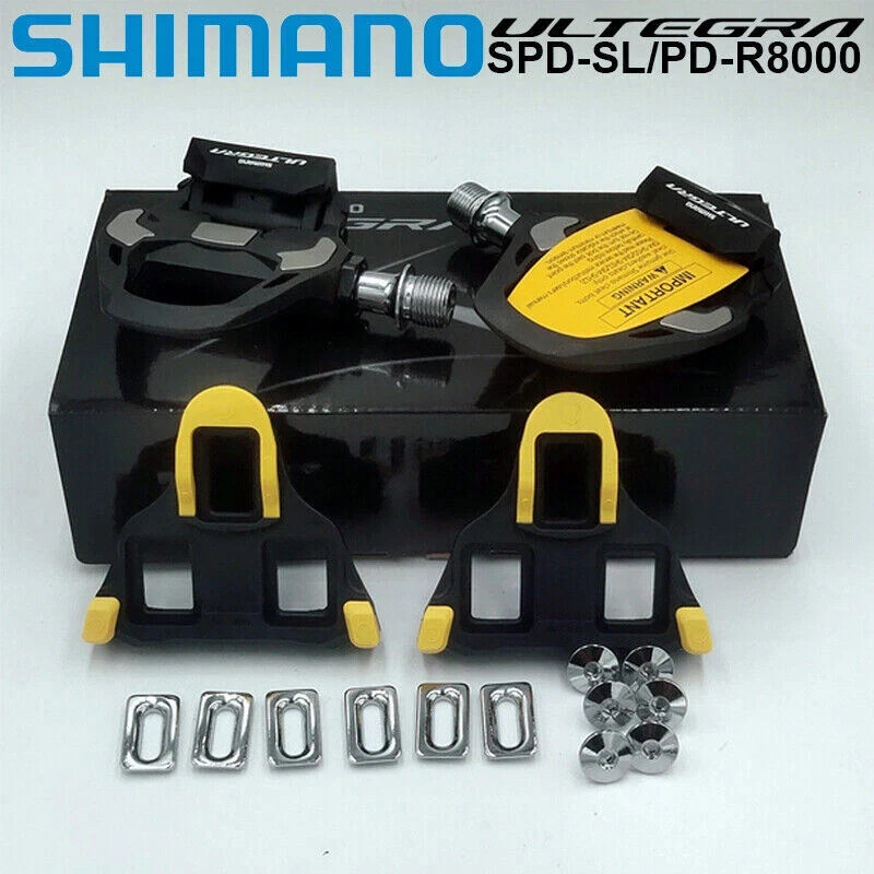 Shimano Ultegra PD-R8000 SPD-SL Carbon Pedal 9/16″ Road Bike Cycling SH11 Cleat