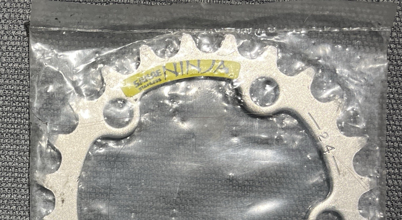 New SR Suntour Sakae Ninja Inner Chainring 24t 5-Bolt 74mm BCD Silver
