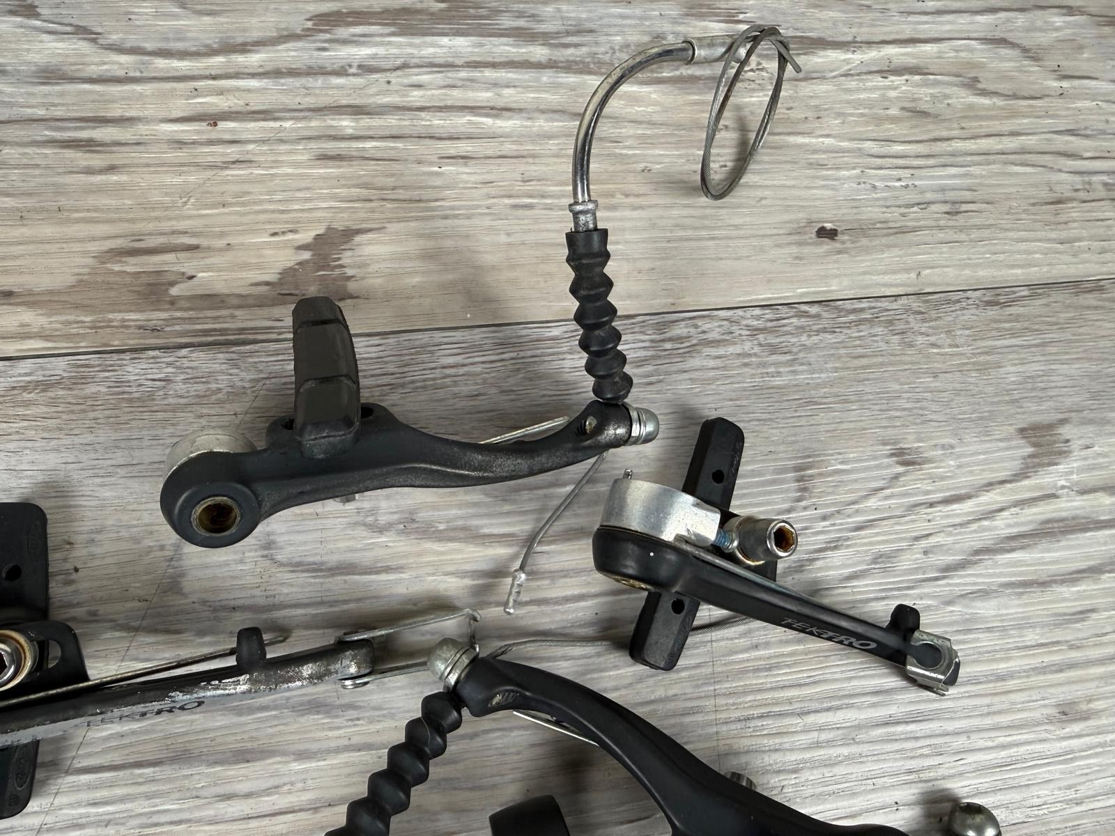 TEKTRO V-Brake Linear Pull Bike Brake Set Long Arms 110mm with Lever