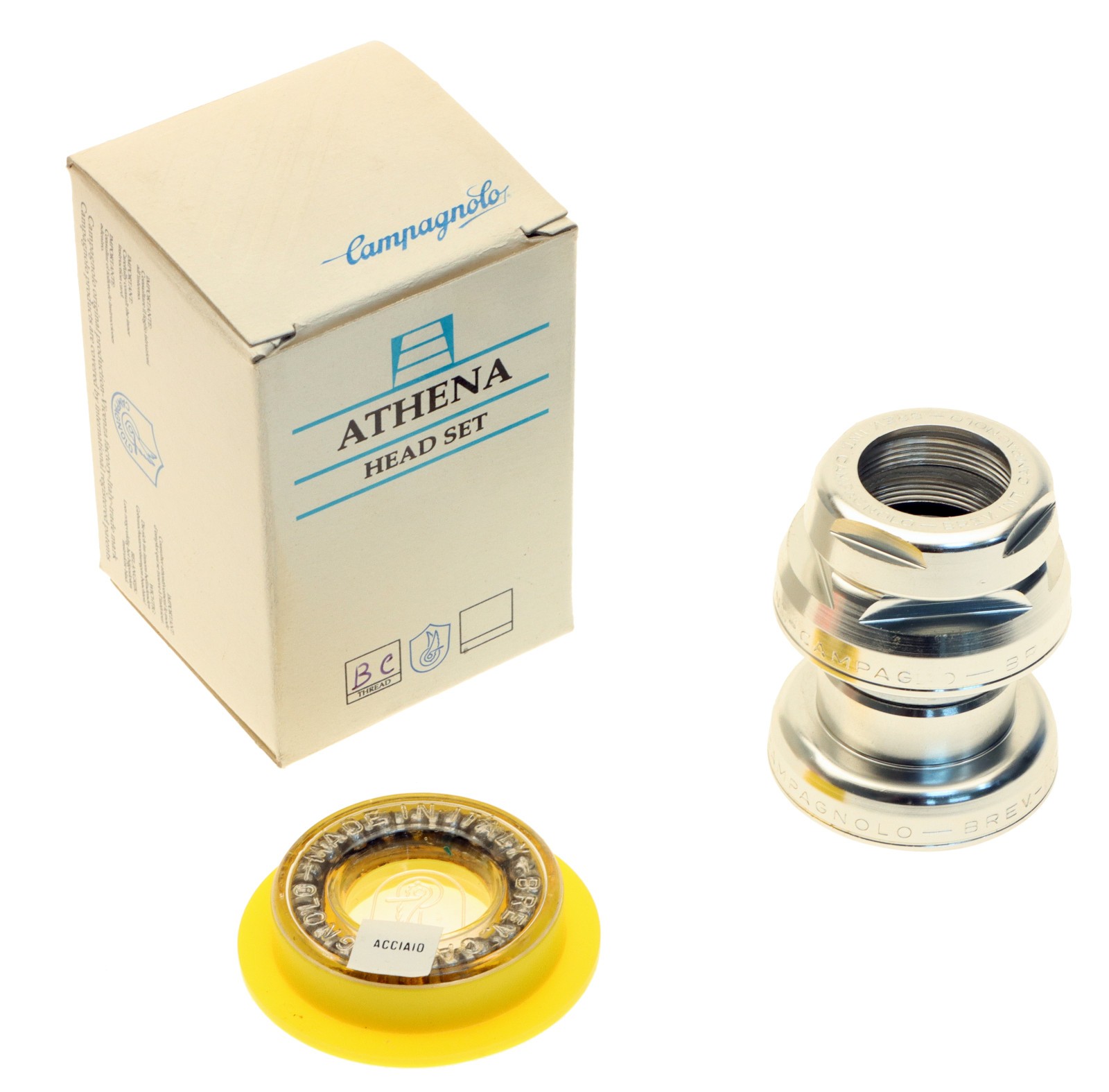 Campagnolo Athena Headset 1″ British BSC Thread 1″ x 24 C-Record Era NOS NEW