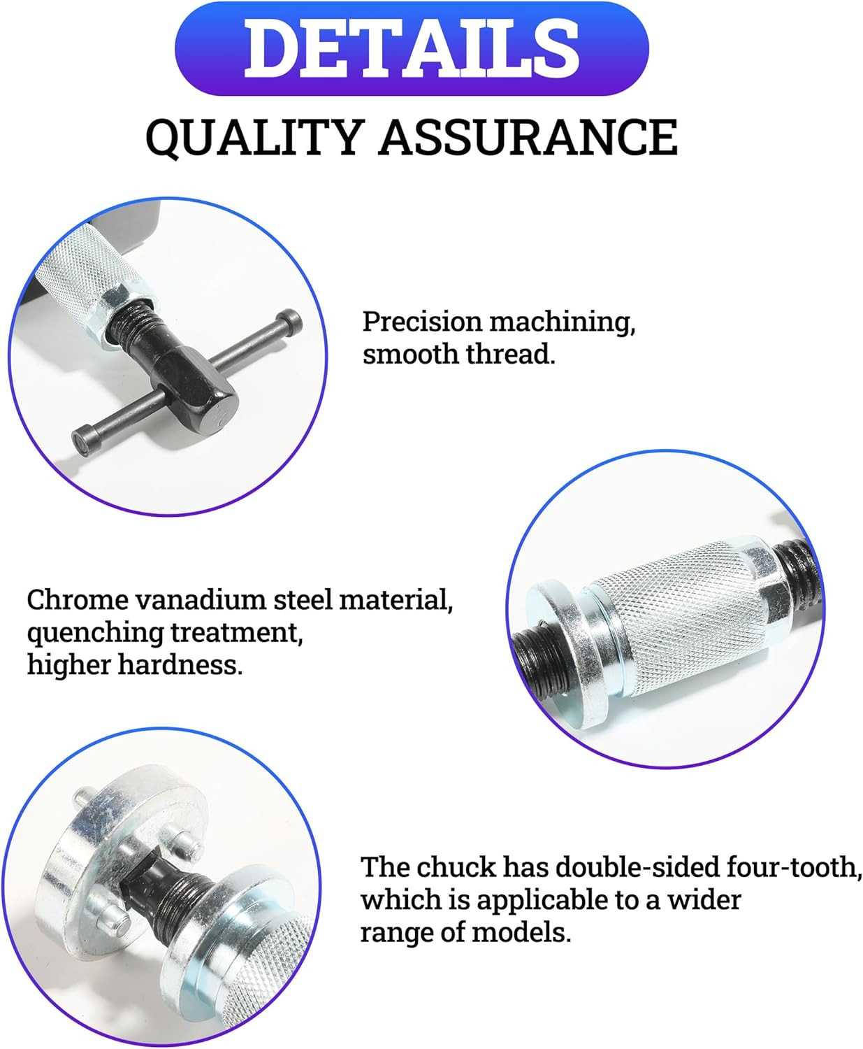 Brake Caliper Piston Rewind Tool for Most Cars–Compatible Replacement